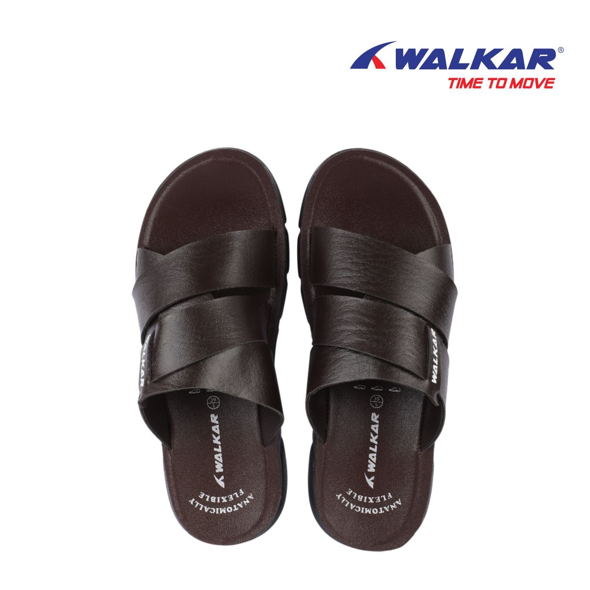 Picture of Mens PU Sandal  Raj Brown 38