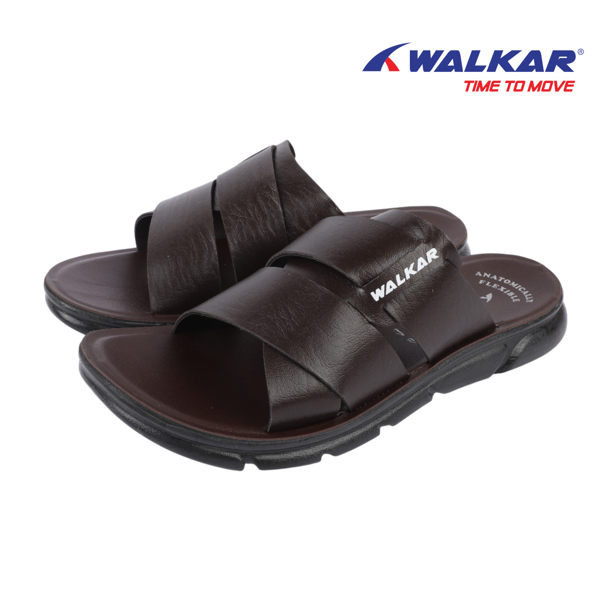 Picture of Mens PU Sandal  Raj Brown 38