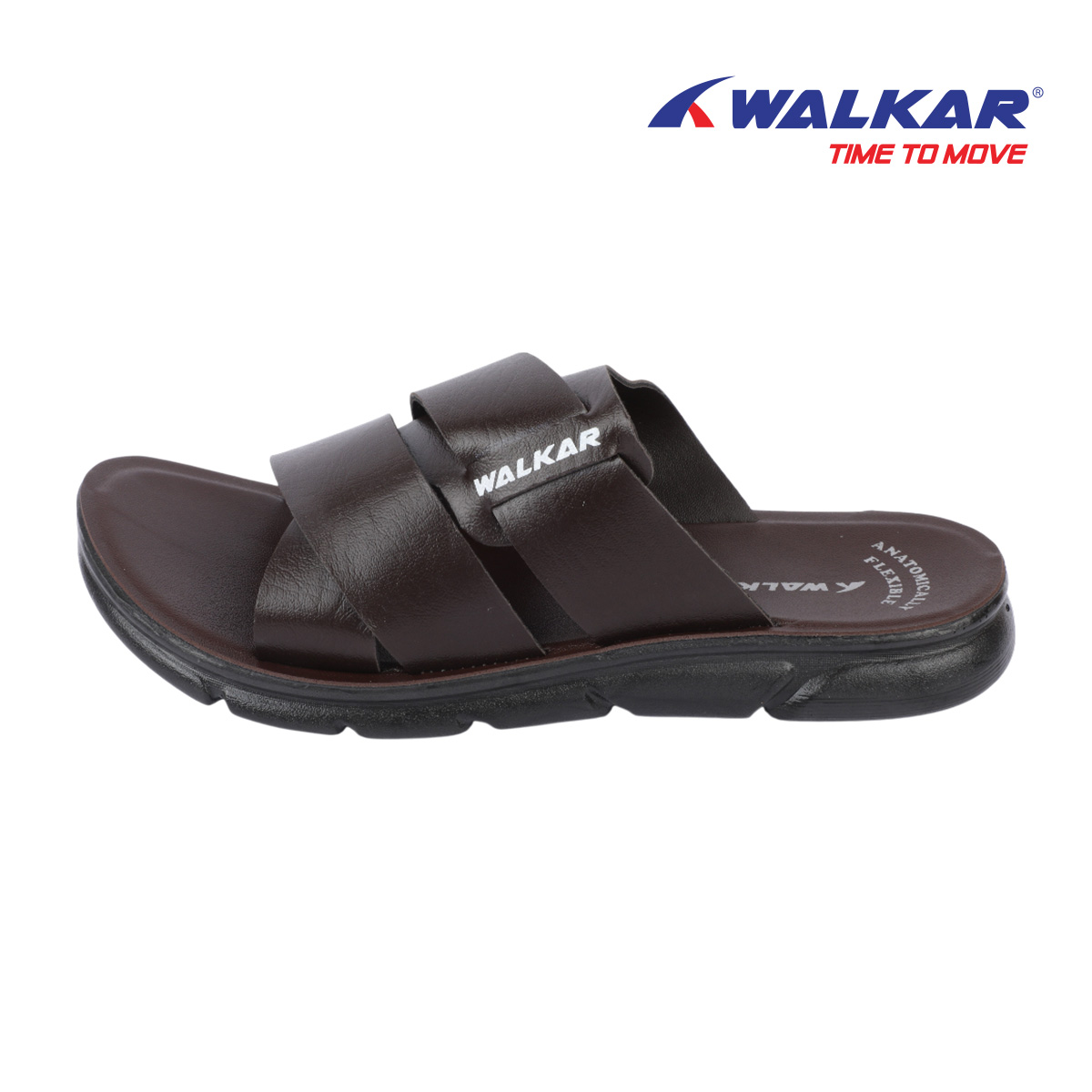 Picture of Mens PU Sandal  Raj Brown 38
