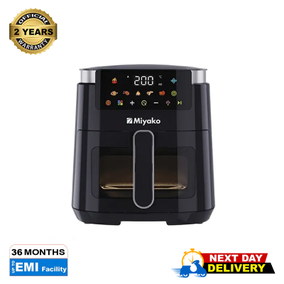Picture of Miyako Touchscreen 6 Ltr Air Fryer with Digital Display Hot Air Fryer without Oil, Faster Preheating,  Easy Cleaning-AF-5012 ( 2 Years Offical Warranty)