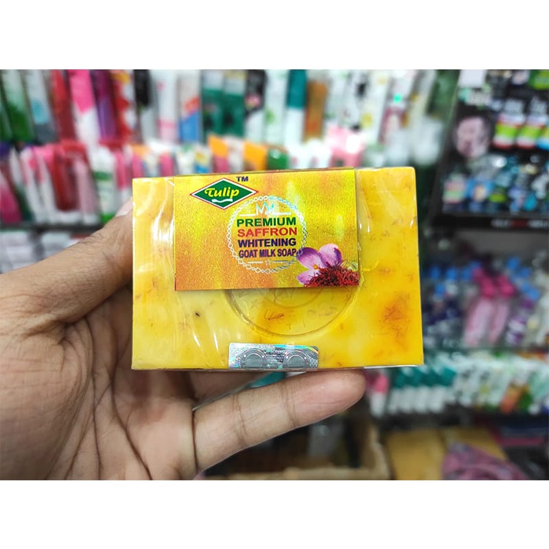 Picture of Hand Made Saffron Goat Milk Bar Soap 1 pcs-100g