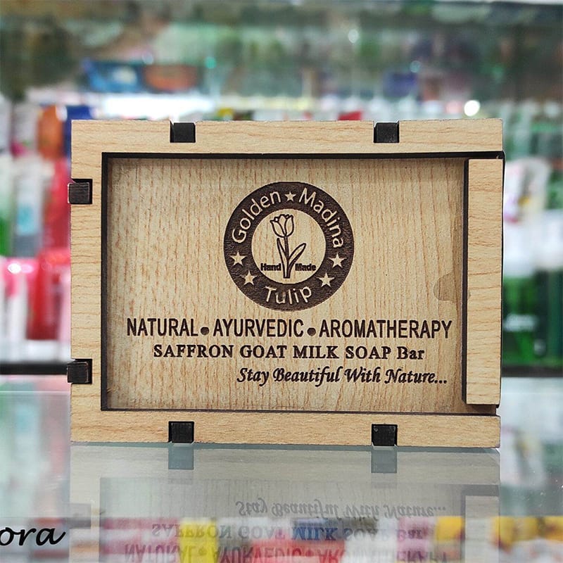 Picture of Hand Made Saffron Goat Milk Bar Soap 1 pcs-100g