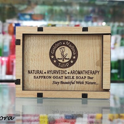 Picture of Hand Made Saffron Goat Milk Bar Soap 1 pcs-100g