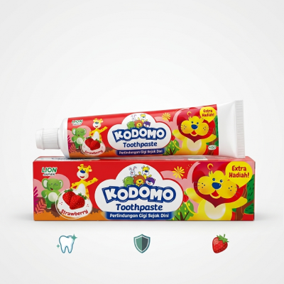 Picture of Kodomo Baby Toothpaste Strawberry Flavour 45g
