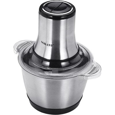 Picture of Sokany Meat Grinder Chopper LB-7005A Stainless Steel Electric 2 Speeds 3L Jar 220-240V-50/60Hz 800W