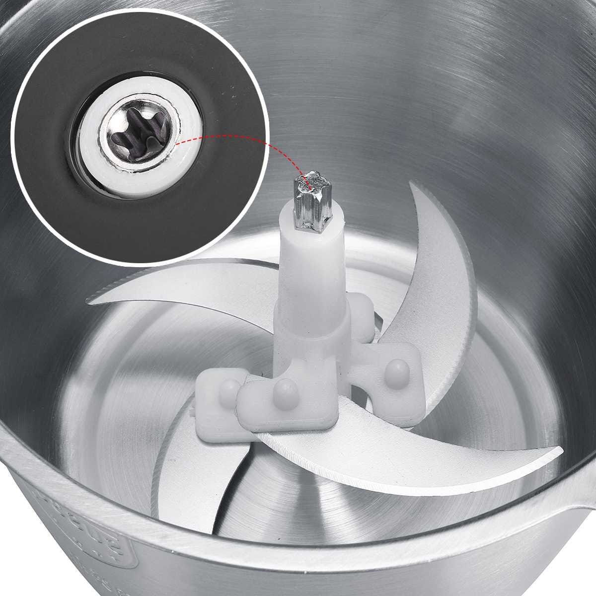 Picture of Sokany Meat Grinder Chopper LB-7005A Stainless Steel Electric 2 Speeds 3L Jar 220-240V-50/60Hz 800W