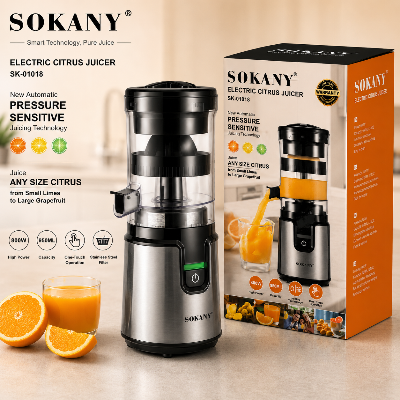 Picture of Sokany SK-01018 Electric Citrus Juicer 800W Electric Juice Extractor Fruit Mixer Blender Multifunction Kitchen Juicer Slag Juice Separation for Oranges Lemons-Black