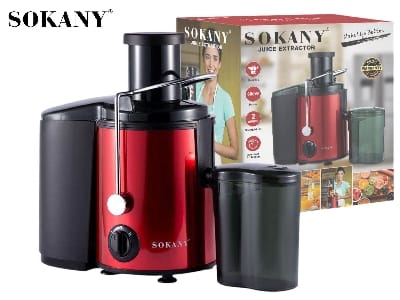 Picture of Sokany SK-4001 Juice Extractor – 800W High-Speed Centrifugal Juicer-Red