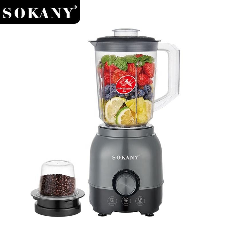 Picture of SK-03062 Sokany Multi-Purpose Blender 500W 2 in 1 Kitchen Juicer Household Electric Blenders Mixer Smoothie 6 Blades Electric Fruit Juicer