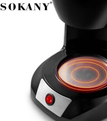 Picture of Sokany CM-108S Coffee Maker With Auto Pause And Glass Carafe 12-Cups Coffee Maker-Black