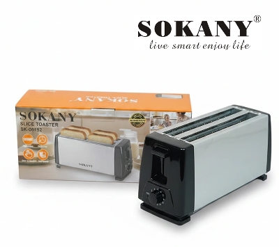 Picture of SK-08152 Sokany 4 Slice Bread Toaster  – 850W Electric Toaster with Adjustable Browning Control-Silver