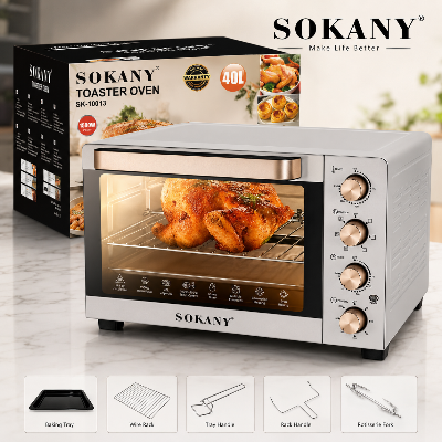 Picture of Sokany SK-10013 New Oven 40L Capacity Intelligent Oven Household Electric Small Household Appliance Oven-White