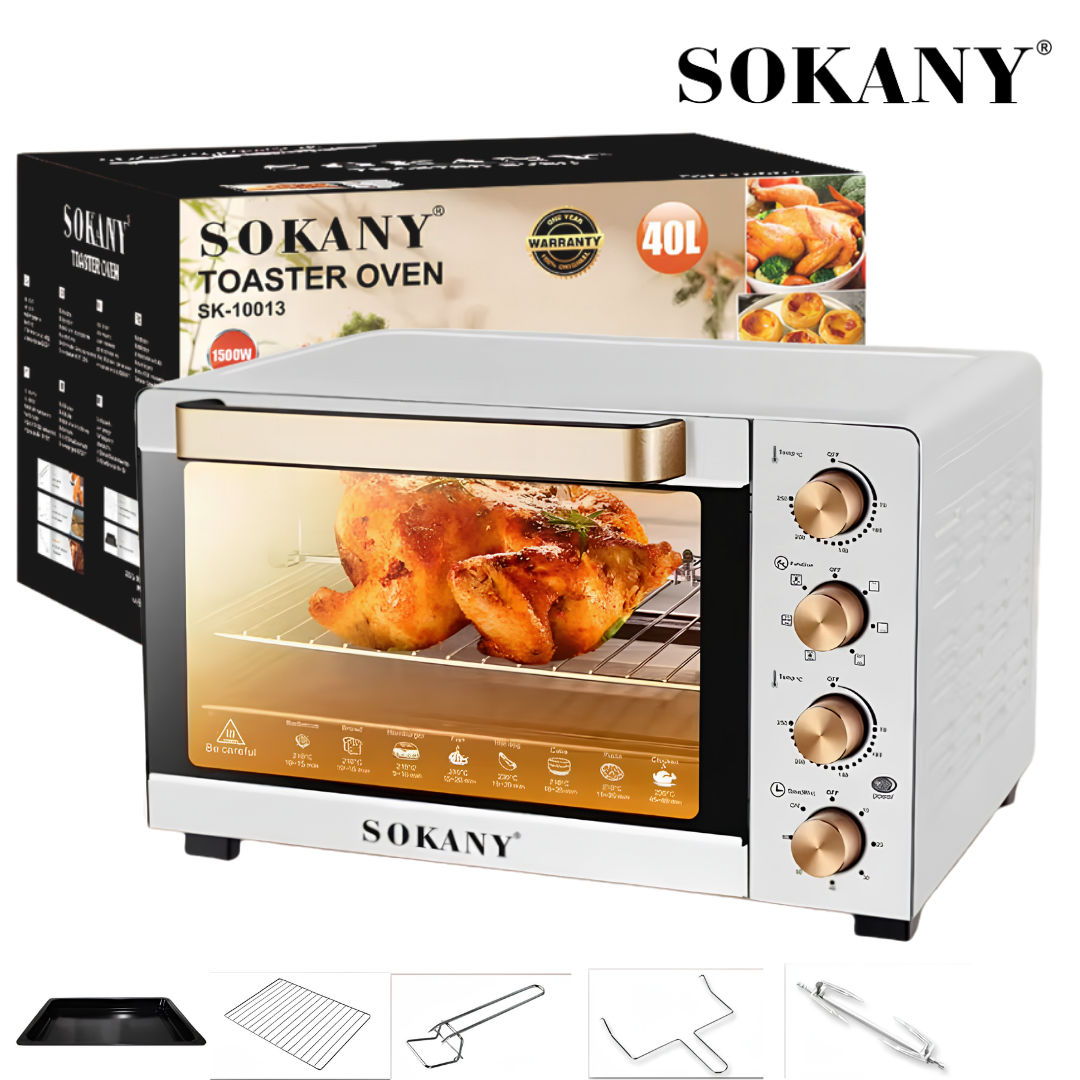 Picture of Sokany SK-10013 New Oven 40L Capacity Intelligent Oven Household Electric Small Household Appliance Oven-White
