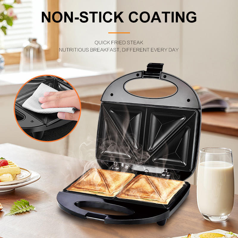 Picture of SK-08112 SOKANY Sandwich Maker Machine Home Breakfast Machine Bread and Toast Griddle Retro Black Color Aesthetic Design
