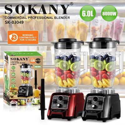 Picture of Sokany SK-03049 Commercial Stainless Steel Blade Electric Juicer Blender Variable Speed Commercial Blender