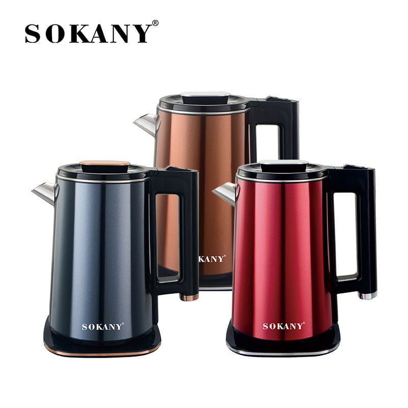 Picture of Sokany SK-09099 2.5 Liter Electric Kettle Luxurious Aesthetic Design Fast Boiling Auto Shut Off With Indicator Light New Design Household Electric Kettle