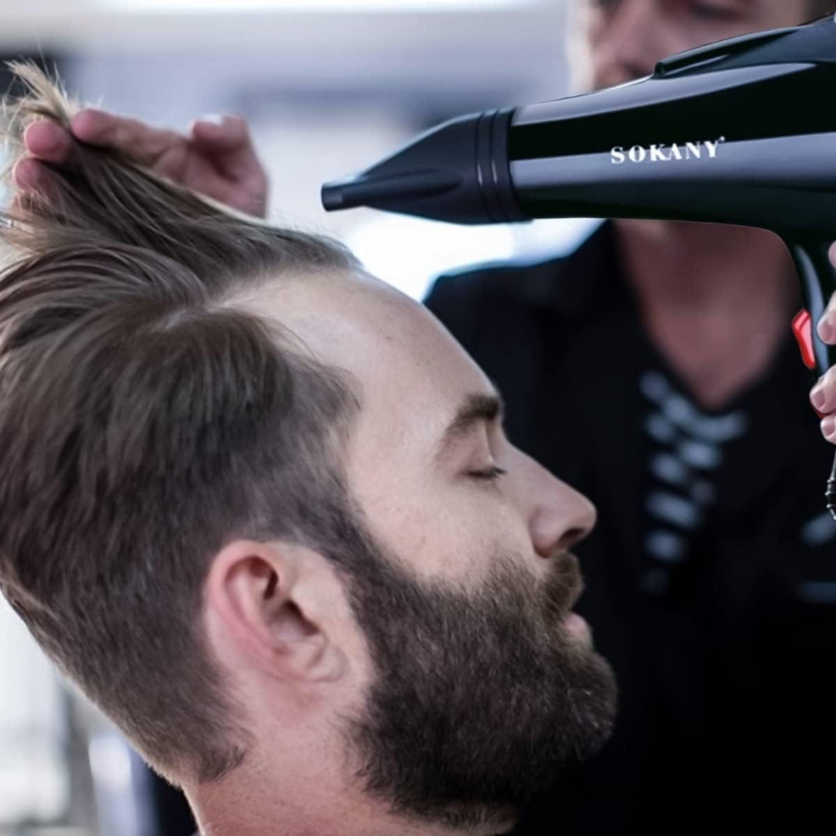 Picture of HS-3618 Sokany 2300 watts Black Color Hair Dryer with 2 Air-Concentrator Attachments