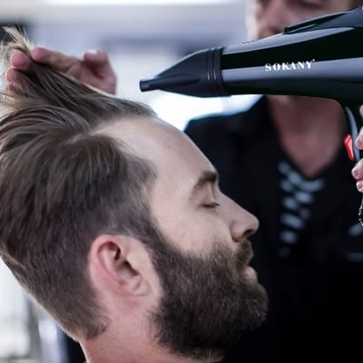 Picture of HS-3618 Sokany 2300 watts Black Color Hair Dryer with 2 Air-Concentrator Attachments