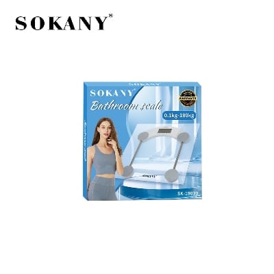 Picture of Sokany SK-19030 Anti-fall Weight Scale Home Gym Hospital Wellness 180kg Capacity High-quality LED Thickened Weight Scale