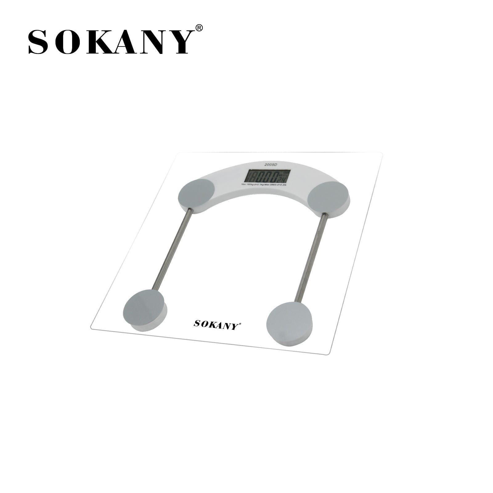 Picture of Sokany SK-19030 Anti-fall Weight Scale Home Gym Hospital Wellness 180kg Capacity High-quality LED Thickened Weight Scale