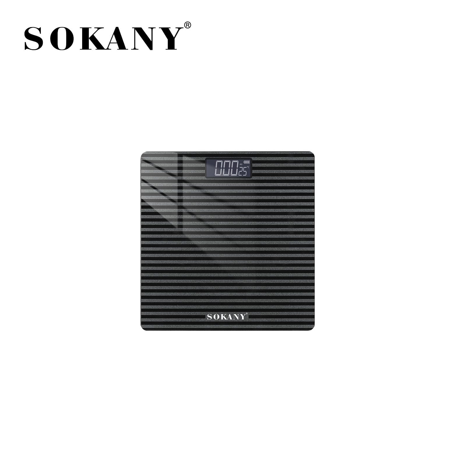 Picture of Sokany SK-19061 Digital Body Fat Scale 180KG Capacity Smart Bathroom Scale for Office and Home Use Bathroom, Bedroom, Living Room, Office, Gym, Parlor-Black