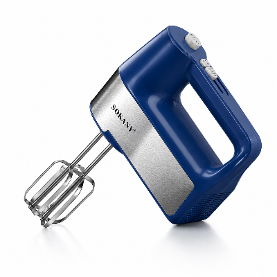 Picture of SOKANY SK-02037 Egg Beater Hand Mixer With 800 Watts Powerful Copper Motor and Modern Blue Colorful Design