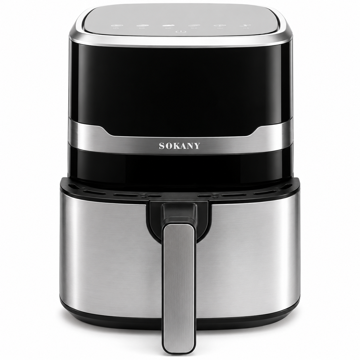 Picture of Sokany SK-10085 2200W Dual Heating Top And Bottom Digital Air Fryer 7.5 Liter Capacity-Silver