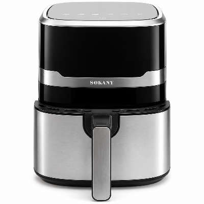Picture of Sokany SK-10085 2200W Dual Heating Top And Bottom Digital Air Fryer 7.5 Liter Capacity-Silver