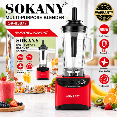 Picture of Sokany SK-03077 Big Blender With 2.5 Liter Transparent Jug
