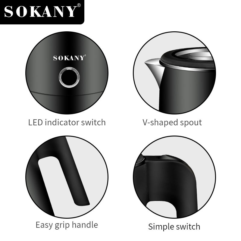 Picture of SK-SH-1077 Professional Popular Design Round Fast Boiling 0.5 Liter Personal Size Water Kettle for Indoor