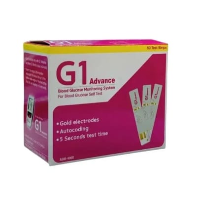 Picture of G1 Advance Blood Glucose Test Strip 50's Pack-50pcs