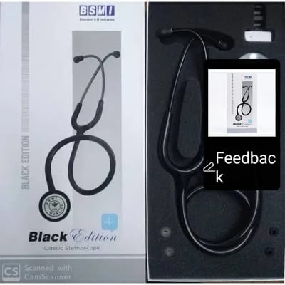 Picture of Classic Stethoscope -BSMI Professional Doctor -BLACK EDITION
