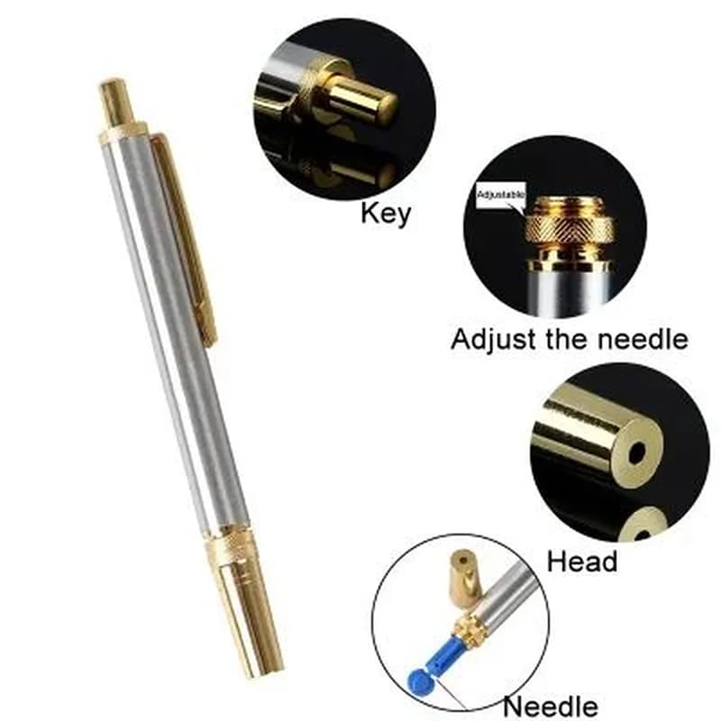 Picture of 1pcs Stainless Steel Lancet Point Massager Pen Bloodletting Pen Massage Needle Holder For Hijama