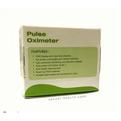 Picture of AFK Portable Digital Fingertip Pulse Oxi Meter SpO2 PR Monitor Large Display Screen for Travel Outdoor