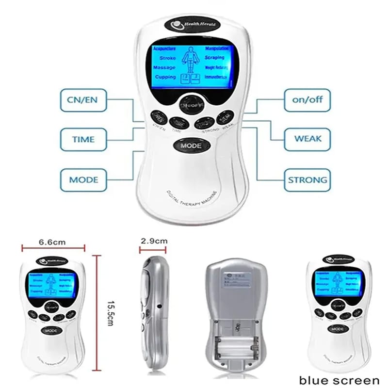 Picture of Models Electric Herald Tens Muscle Stimulatar Ems Acupuncture Body Massage Digital Therapy Machine Electrostimulator