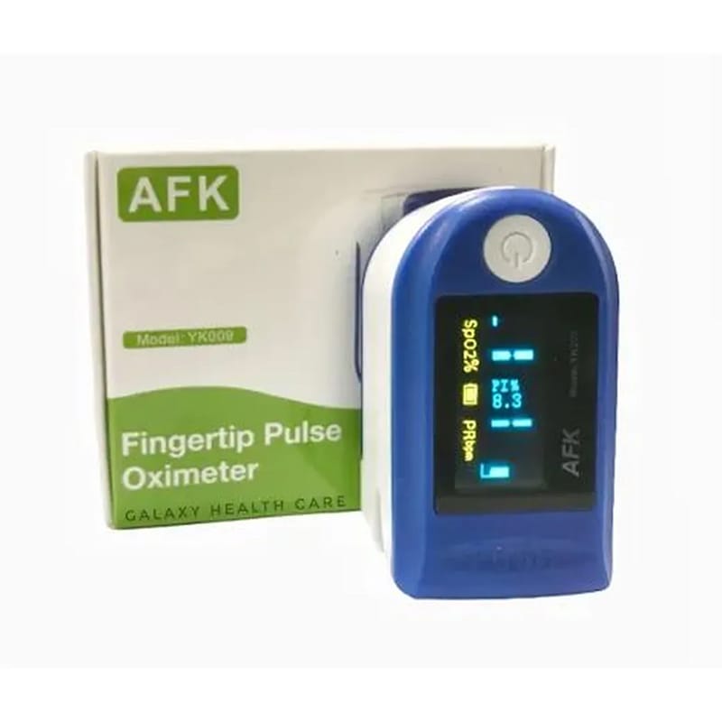 Picture of AFK Portable Digital Fingertip Pulse Oximeter Blood Oxy PR Monitor Large Display Screen for Travel Outdoor