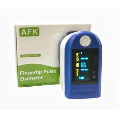 Picture of AFK Portable Digital Fingertip Pulse Oximeter Blood Oxy PR Monitor Large Display Screen for Travel Outdoor