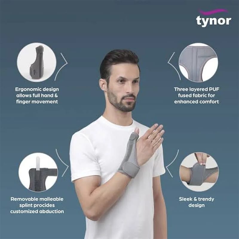 Picture of Tynor Premium Thumb Spica Splint (Model F-06) | Ultimate Support for Thumb Pain & Injury
