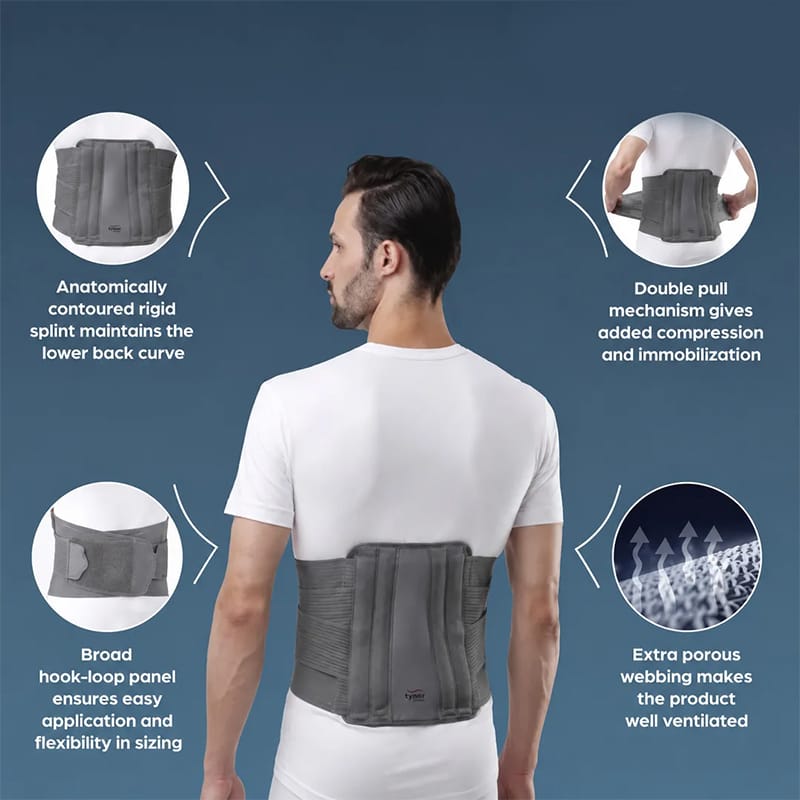 Picture of Tynor Lumbar Corset (Contoured L.S. Support) | Professional Grade Back Pain Relief Belt