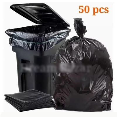 Picture of Trash Bags (30 Pcs) 18x24 inch High Quality / Garbage Bag / Waste Bag Black
