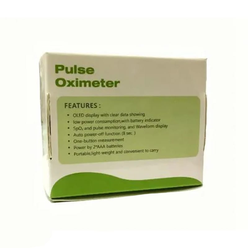 Picture of AFK Portable Digital Fingertip Pulse Oximeter Blood Oxy PR Monitor Large Display Screen for Travel Outdoor