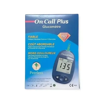 Picture of On call plus blood glucose metre with 10 pcs stio/diabetic machine/glucose meter/stip