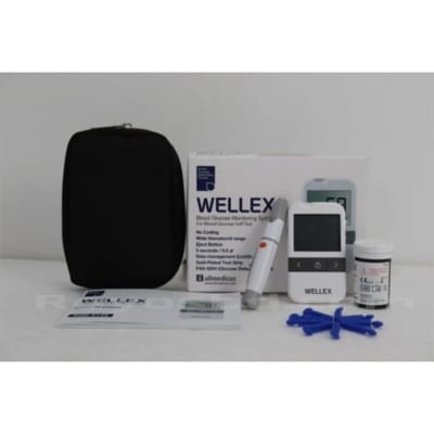 Picture of GLUOSE METER WELLEX BRAND WITH (25 Piece strip free)