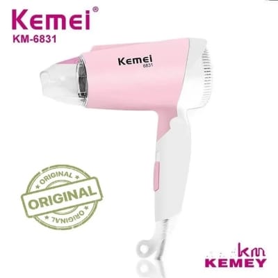 Picture of Kemei KM-6831 Professional Foldable Hair Dryer – 1600W High Power for Women