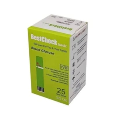 Picture of Best Check Blood Glucose Test Strips Vial 25