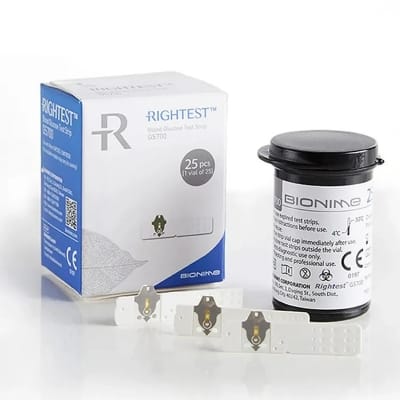 Picture of Bionime GM700 / GM700S / GM700SB -Blood Glucose Strip(25Pcs)