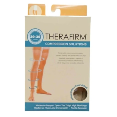 Picture of Therafirm Stockings Firm Compression Support Nylons – Medical Compression Leg Support Hosiery