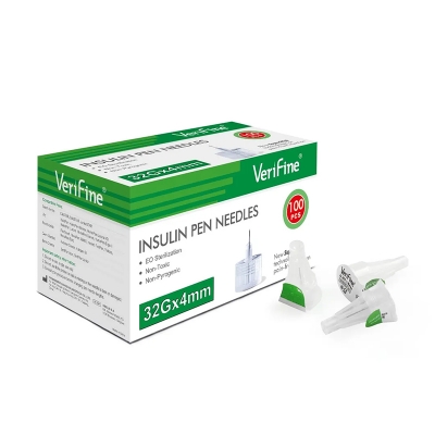 Picture of Verifine Insulin Pen Needles – 32G 4mm (100 Pcs Box)