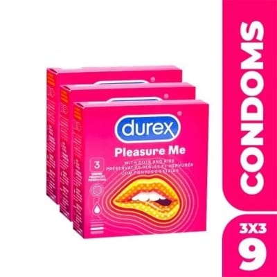 Picture of Durex Pleasure me Condom - 9 pcs Box (Made In India)