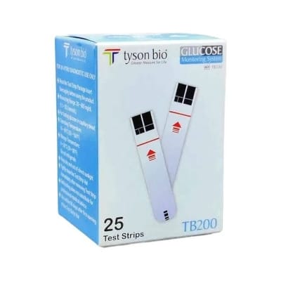 Picture of Tyson Bio TB-200 Blood Glucose Test Strips – 25 Pcs Pack